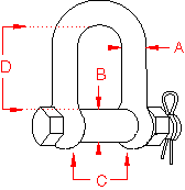 Stainless Steel Bolt Chain Shackle